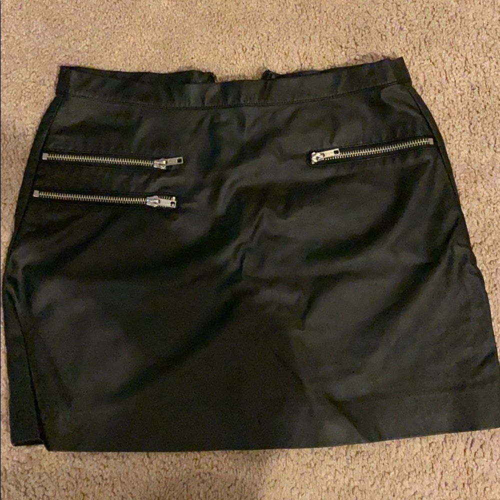 Topshop faux leather skirt